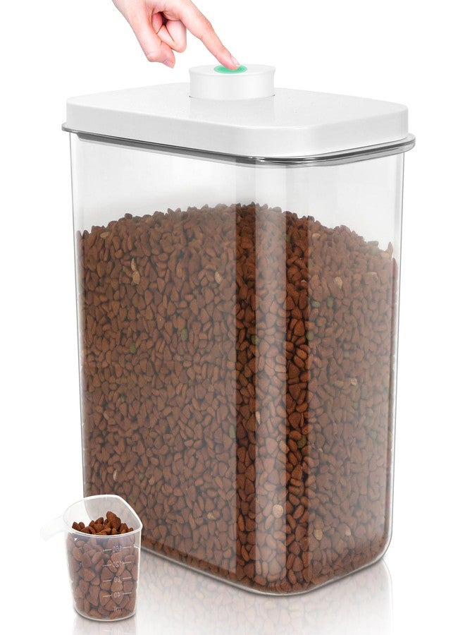 TBMax Dog Cat Food Storage Container 12-15 Lbs with Easy-Carrying Handles, Stackable Pet Food Dog Treat Container with Pop Up Lids, Airtight Food Storage Bin for Kitchen Organization - Image 1